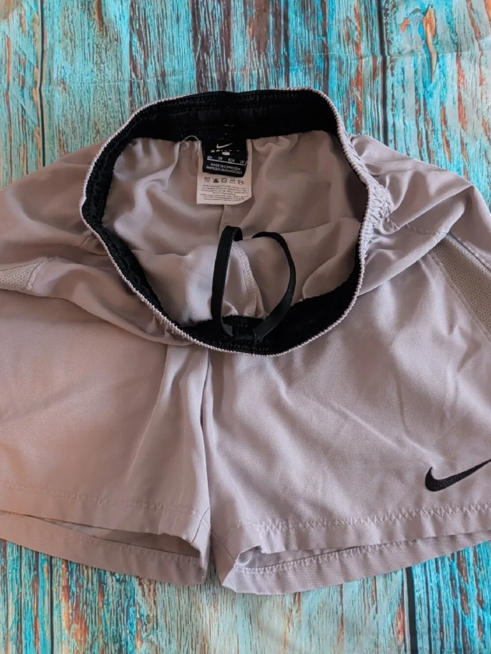 Nike Pink Running Shorts with Black Swoosh